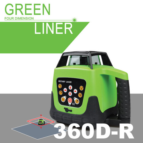 Green Liner Rotációslézer 360D - piros